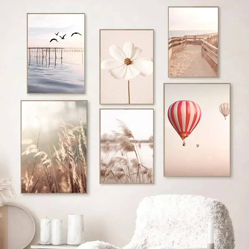 Beige Landscape Wall Art Poste - Orchard Sprayer Tractor 评论和价格